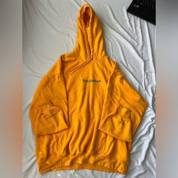 Demetrius Harmon “You Matter” Hoodie in Gold, Size XL (regular fit) - Picture 1 of 7